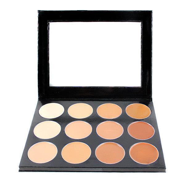 Mehron Celebre Pro-HD 12-Color Cream Highlight/Contour Palette Foundation Palettes   