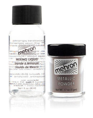 Mehron Metallic Powder with Mixing Liquid Pigment Bronze (129-ML-BZ)  