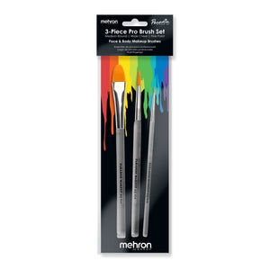 Mehron Paradise AQ 3 Piece Brush Set