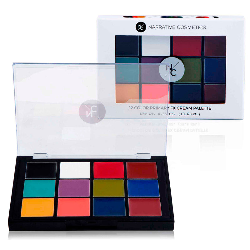 Narrative Cosmetics 12 Color Primary FX Cream Makeup Palette FX Palettes   