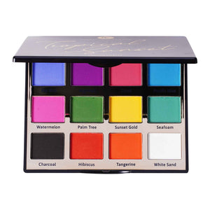 Narrative Cosmetics Talc Free 12 Color Tropical Sunset Eyeshadow Palette