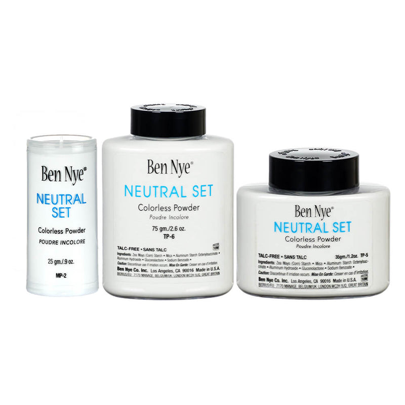 Ben Nye Neutral Set Classic Translucent Face Powder | Stage Makeup Online