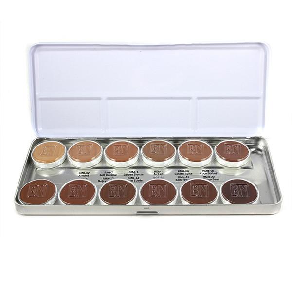 alt Ben Nye Olive-Brown Matte HD Foundation Palette 