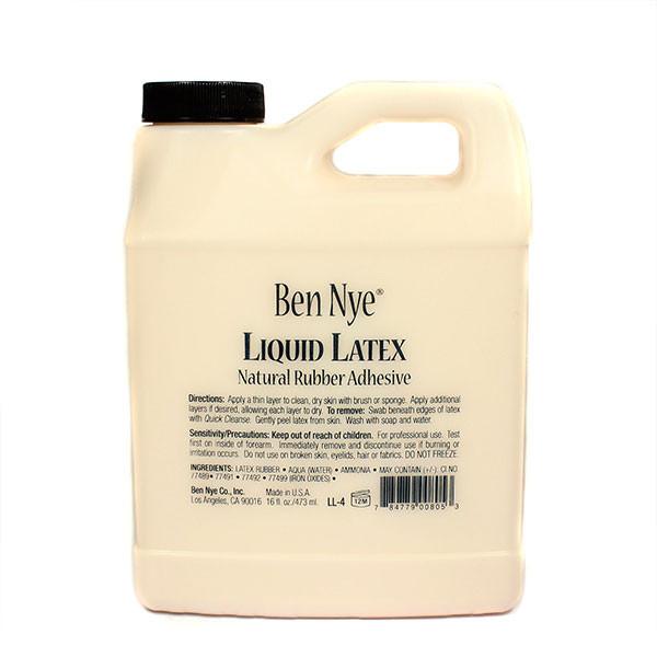 Látex líquido Ben Nye - Color carne / Adhesivo de caucho natural / 4 oz.