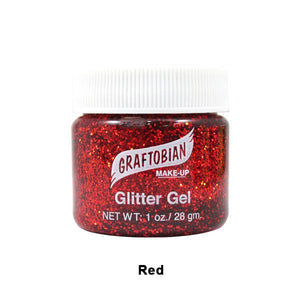alt Graftobian Glitter Gel For Skin 1oz. Red (88905)