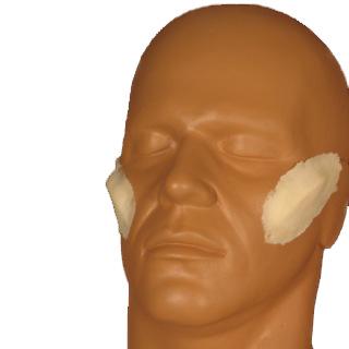 alt Rubber Wear Angular Cheekbones Foam Latex Prosthetic (FRW-077) 