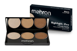 alt Mehron Highlight-Pro 3 Color Palette Warm (HPW)