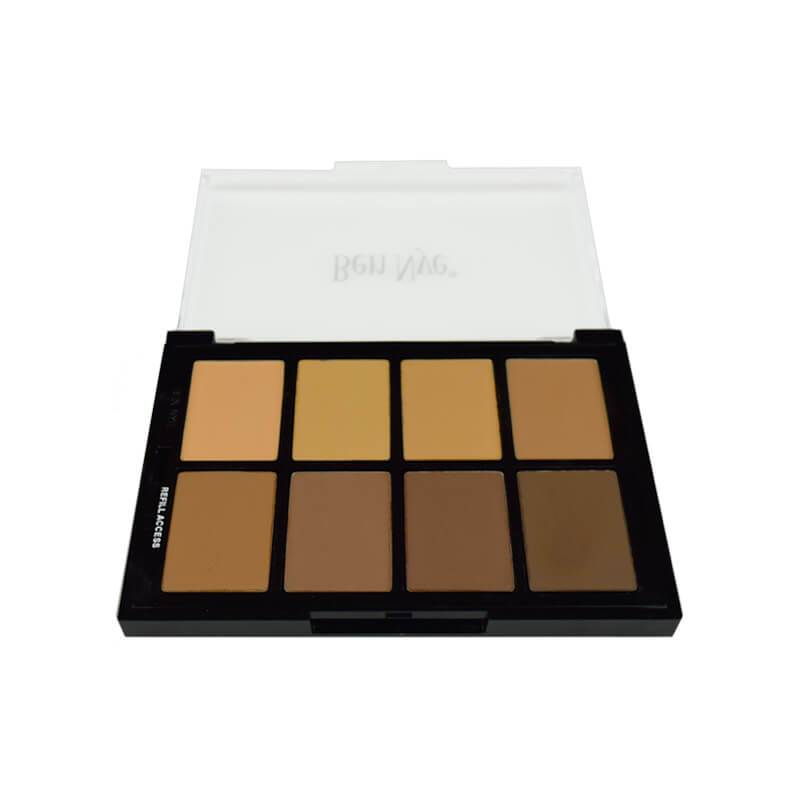 alt Ben Nye Studio Color Pressed Powder Palettes Light-Medium (STP-53)