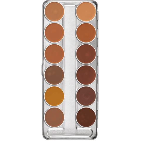 alt Kryolan Dermacolor Camouflage Creme Palette 12 Colors - (Caribbean) 