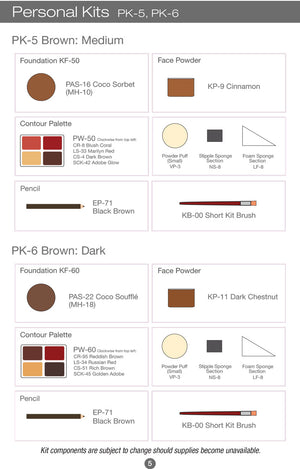 Ben Nye's Creme & Cake Makeup Kits; Personal & Production Makeup Kits